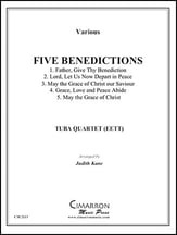 Five Benedictions 2 Euphonium 2 Tuba Quartet P.O.D. cover